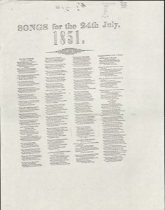 Songs for the 24th July, 1851 (1851-b)